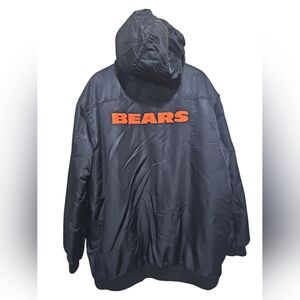 Chicago Bears NFL Vintage Pro Line Team Jacket Zip Up Men’s XL Black